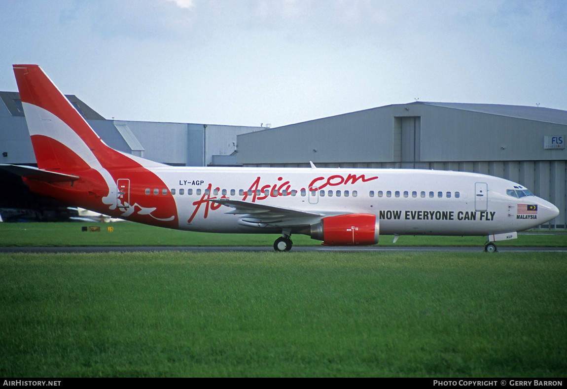Aircraft Photo of LY-AGP | Boeing 737-375 | AirAsia | AirHistory.net #343630