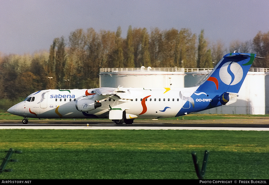 Aircraft Photo of OO-DWD | British Aerospace Avro 146-RJ100 | Sabena | AirHistory.net #343632