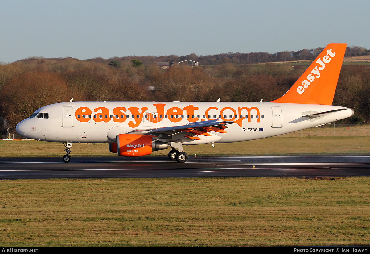 Aircraft Photo of G-EZBE | Airbus A319-111 | EasyJet | AirHistory.net #343769