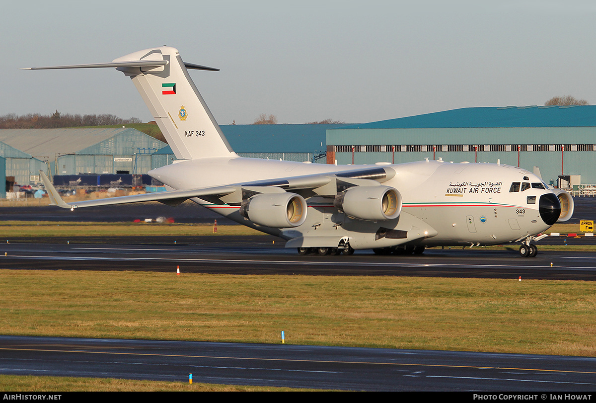 Aircraft Photo of KAF343 | Boeing C-17A Globemaster III | Kuwait - Air Force | AirHistory.net #343781
