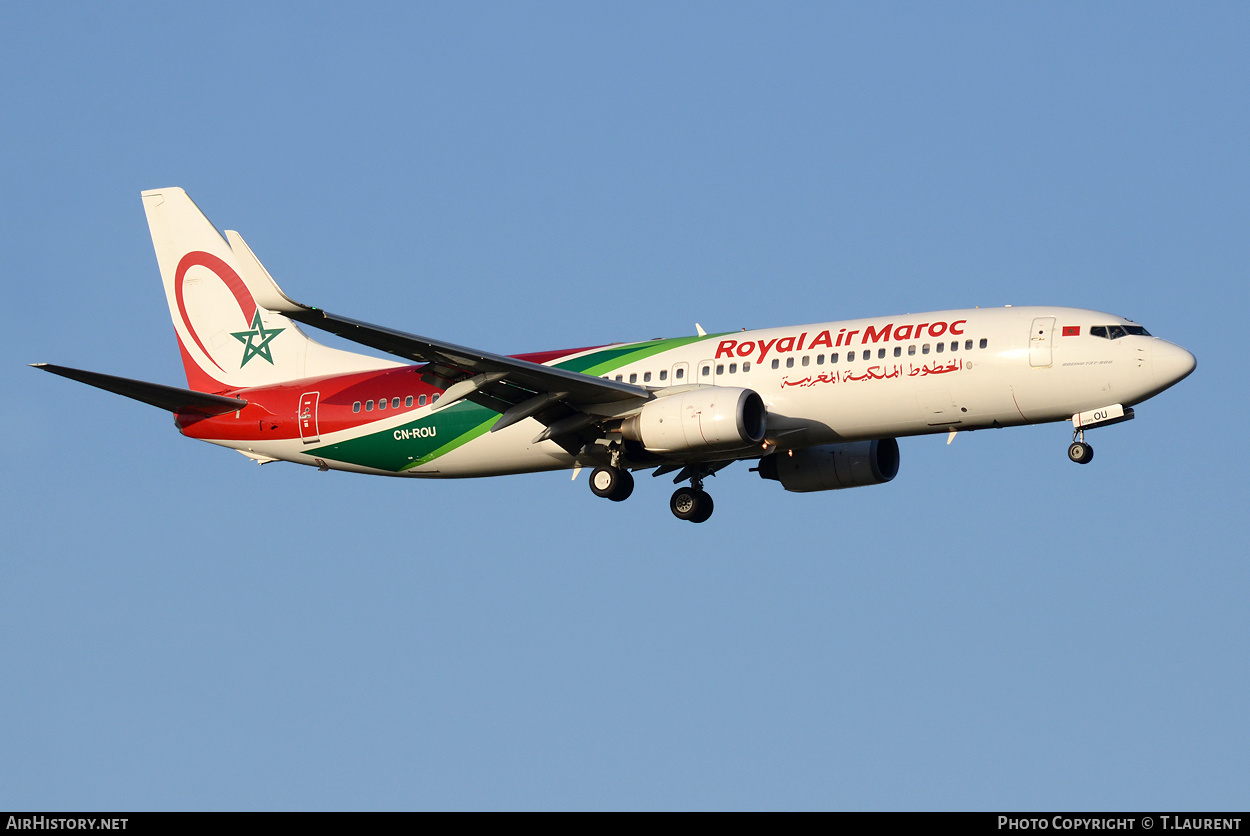 Aircraft Photo of CN-ROU | Boeing 737-8B6 | Royal Air Maroc - RAM | AirHistory.net #343826