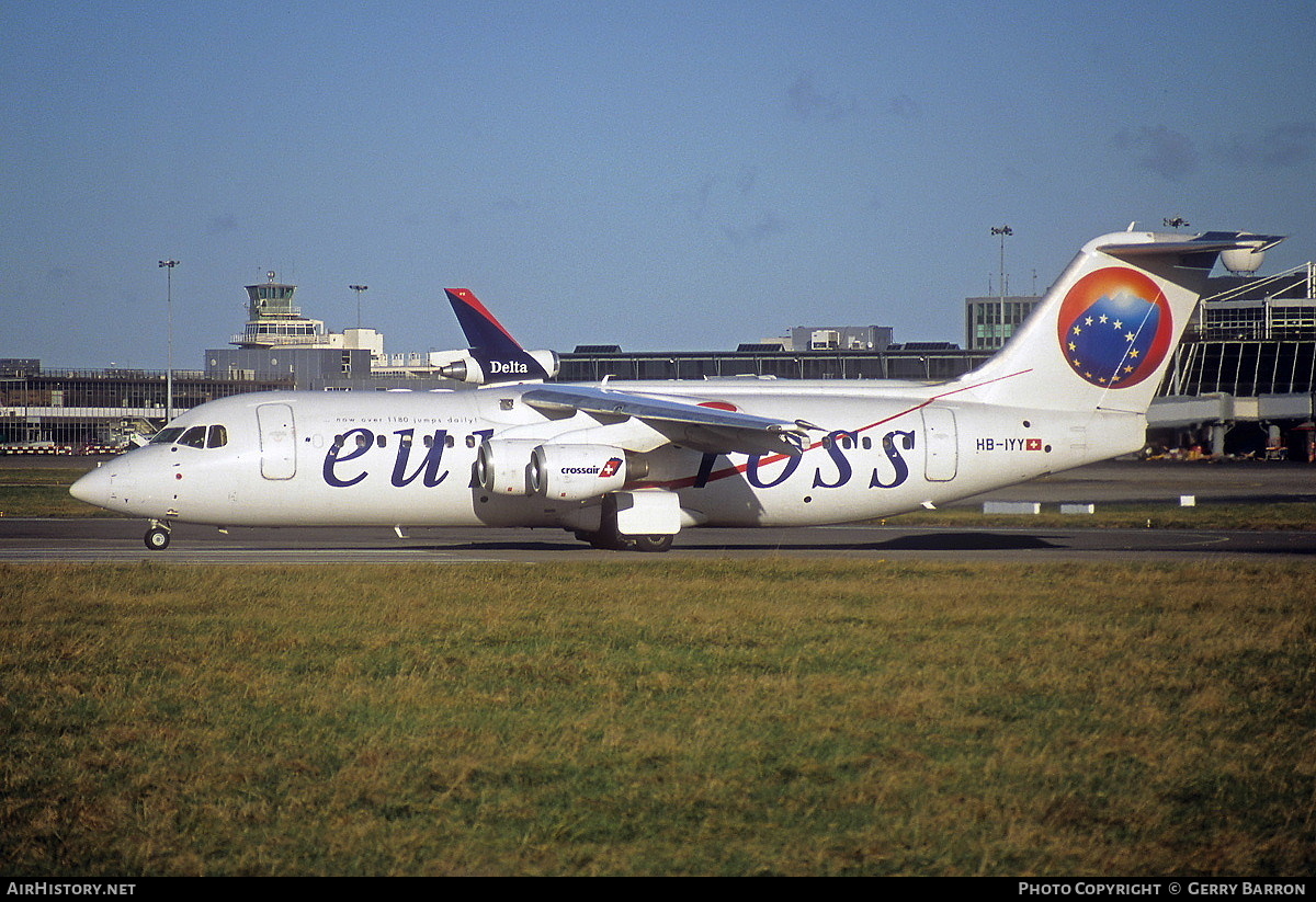 Aircraft Photo of HB-IYY | BAE Systems Avro 146-RJ100 | Crossair | AirHistory.net #343845
