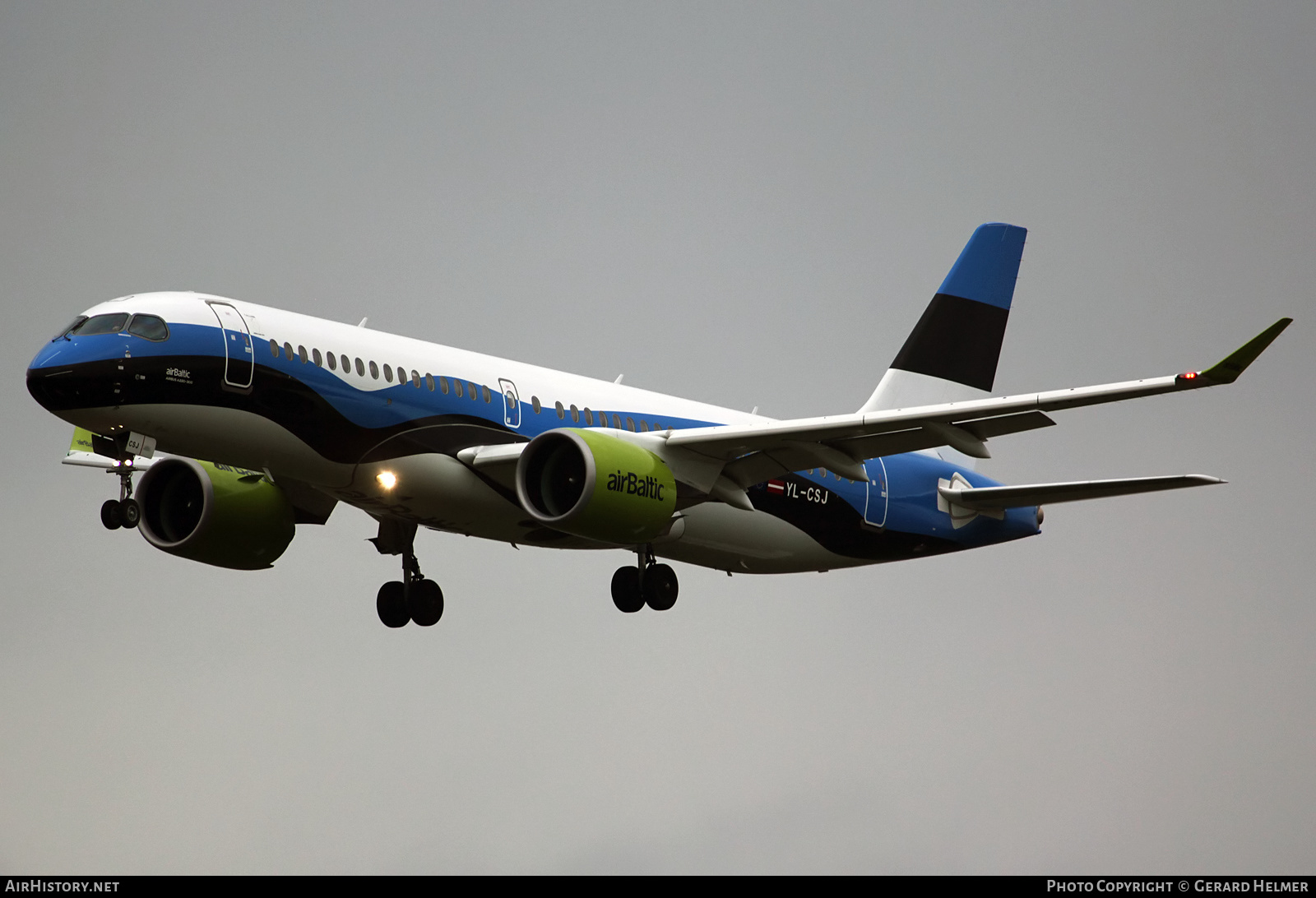 Aircraft Photo of YL-CSJ | Airbus A220-371 (BD-500-1A11) | AirBaltic | AirHistory.net #343858