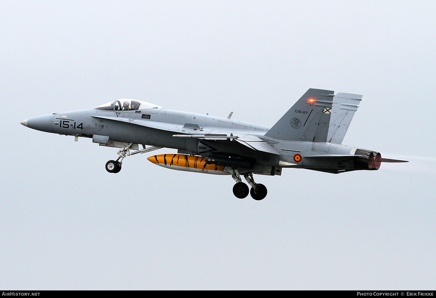 Aircraft Photo of C.15-27 | McDonnell Douglas EF-18M Hornet | Spain - Air Force | AirHistory.net #343917