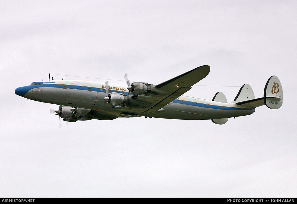 Aircraft Photo of N73544 | Lockheed L-1049F Super Constellation | Breitling | AirHistory.net #343940