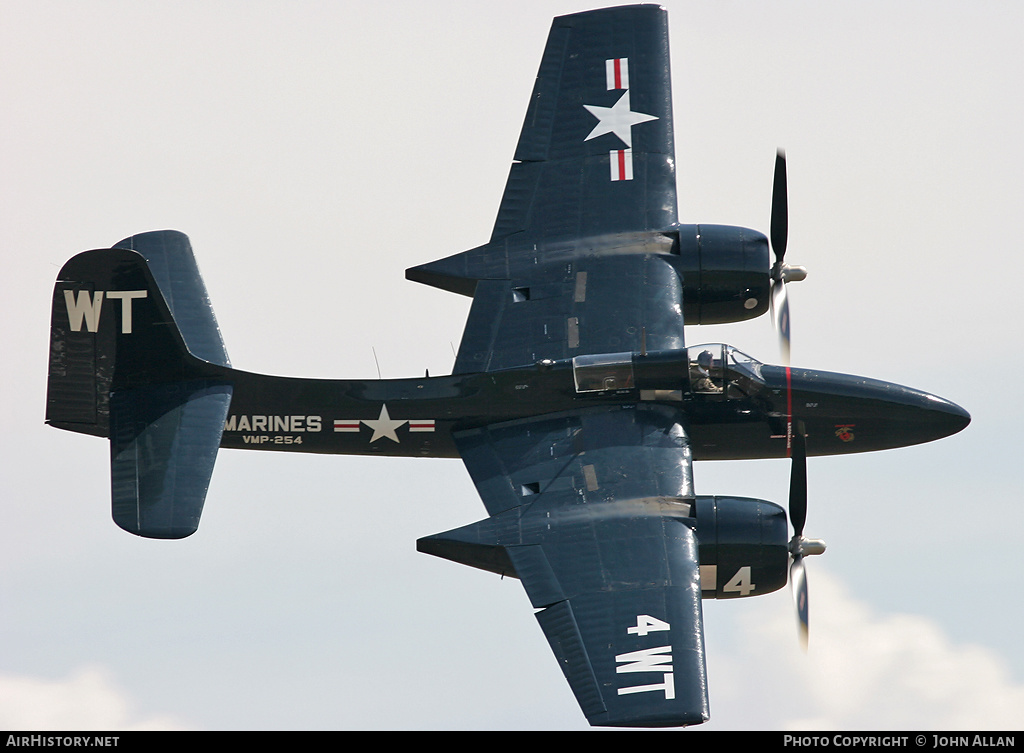 Aircraft Photo of G-RUMT / 80425 | Grumman F7F-3P Tigercat | USA - Marines | AirHistory.net #343958