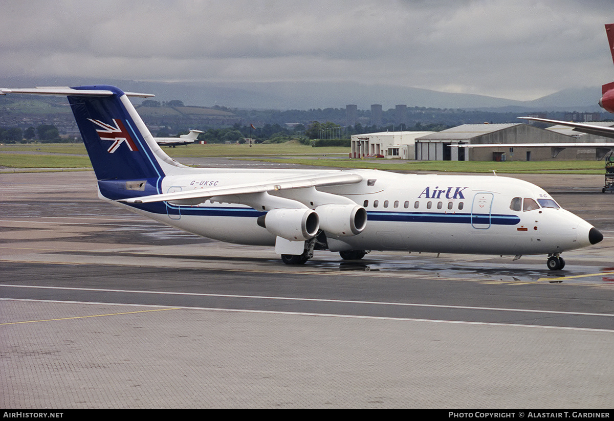 Aircraft Photo of G-UKSC | British Aerospace BAe-146-300 | Air UK | AirHistory.net #344015