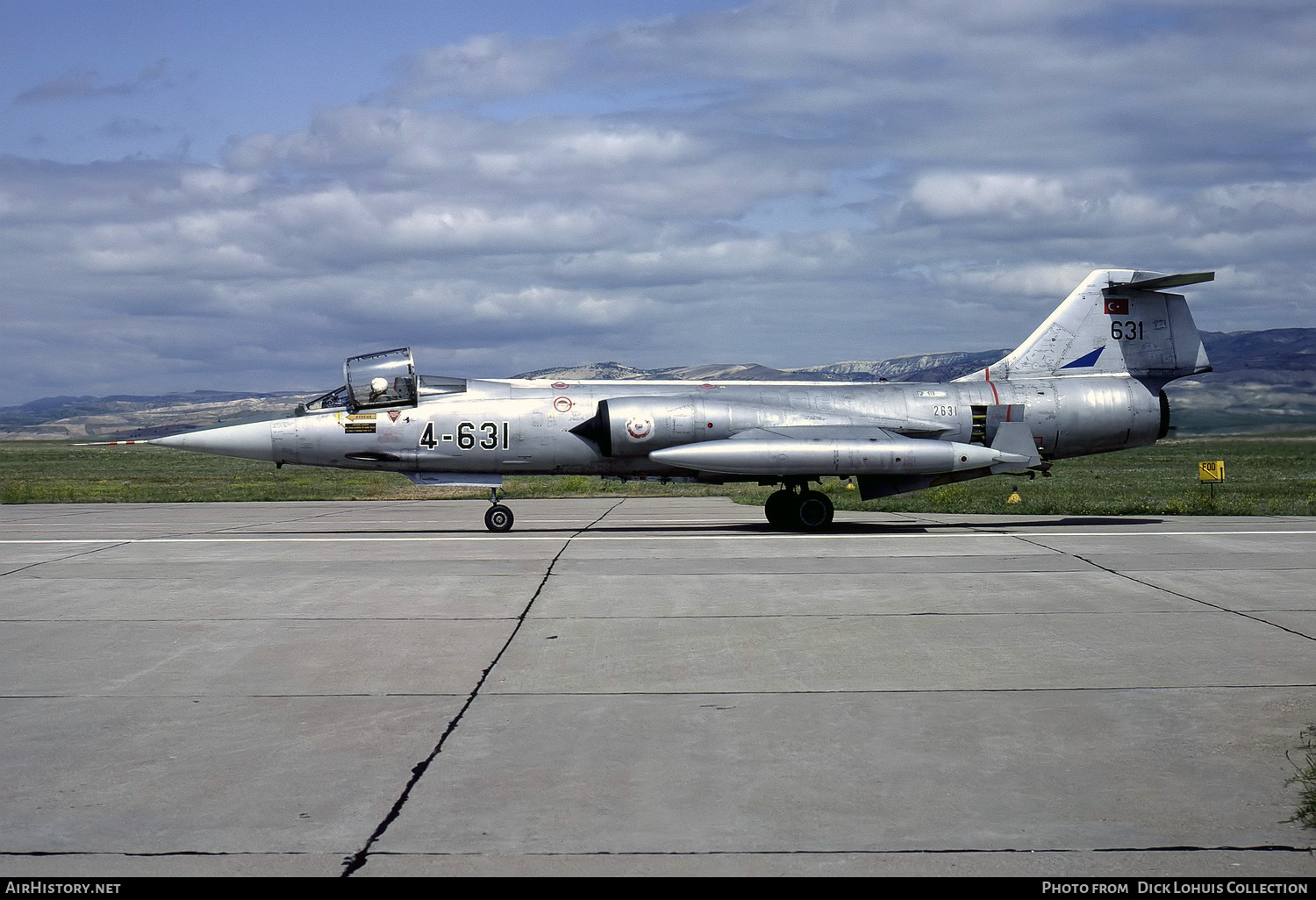 Aircraft Photo of 631 / 2631 | Lockheed F-104G Starfighter | Turkey - Air Force | AirHistory.net #344057