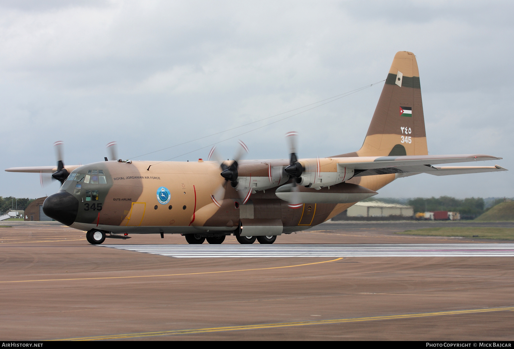 Aircraft Photo of 345 | Lockheed C-130H Hercules | Jordan - Air Force | AirHistory.net #344145