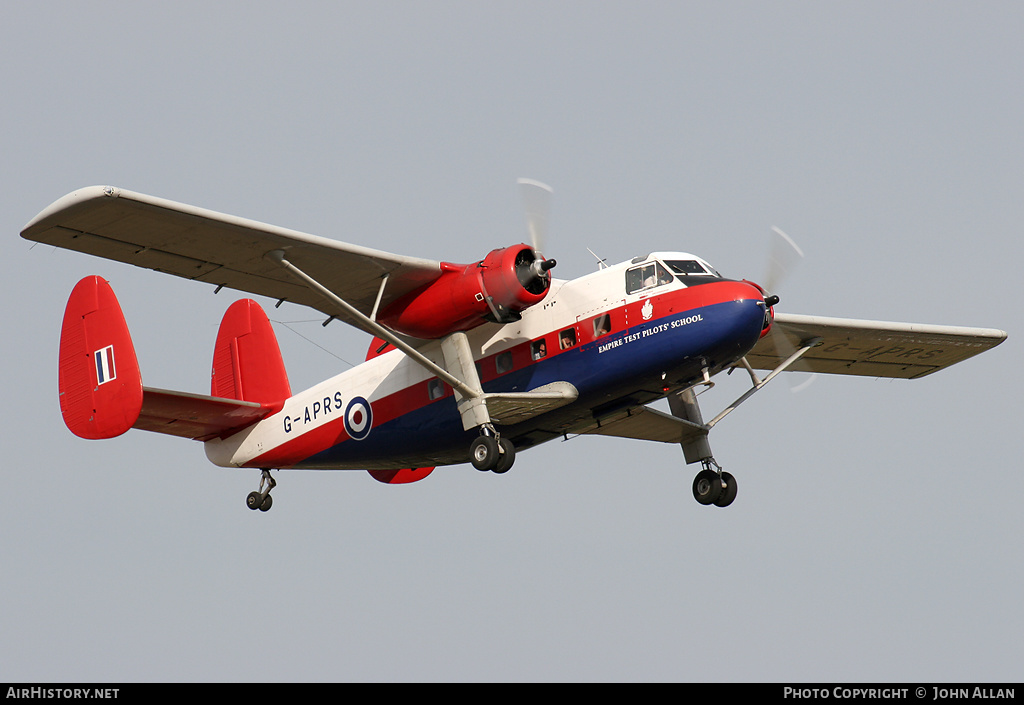 Aircraft Photo of G-APRS | Scottish Aviation Twin Pioneer Series 3 | UK - Air Force | AirHistory.net #344209