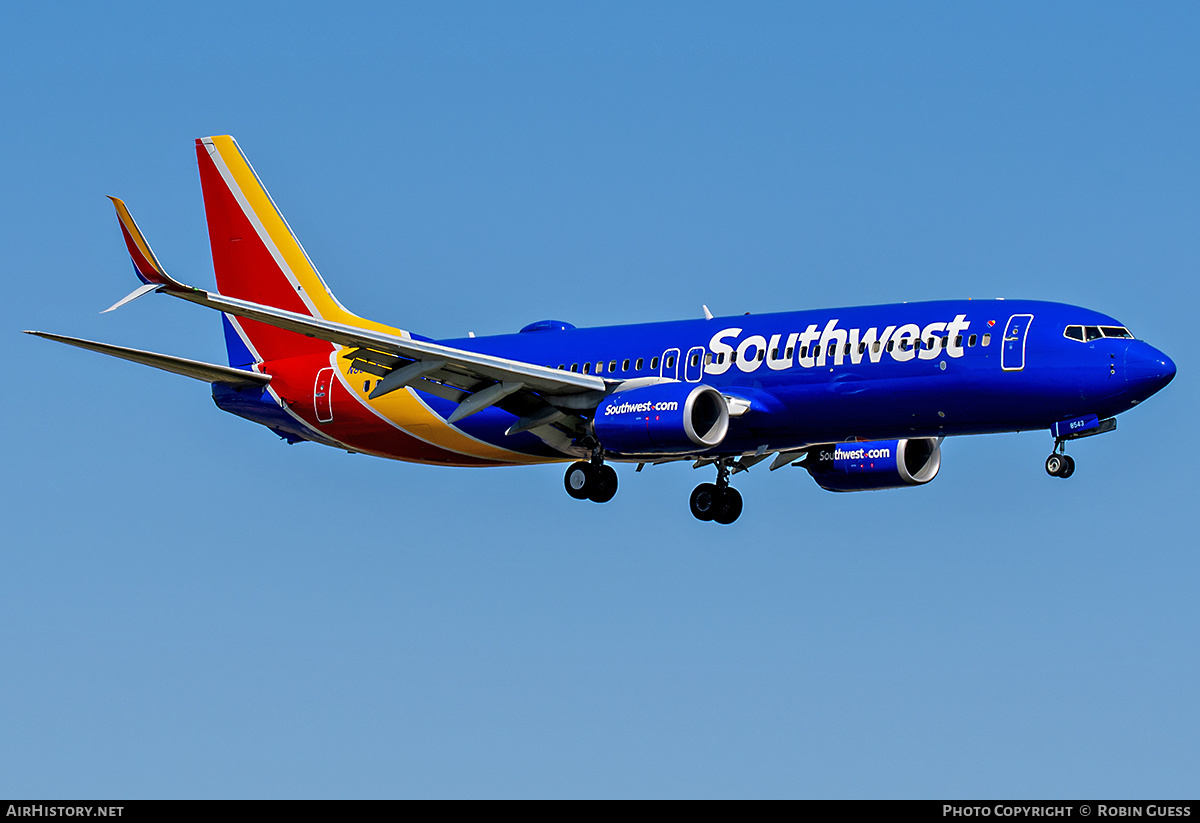 Aircraft Photo of N8543Z | Boeing 737-800 | Southwest Airlines | AirHistory.net #344222
