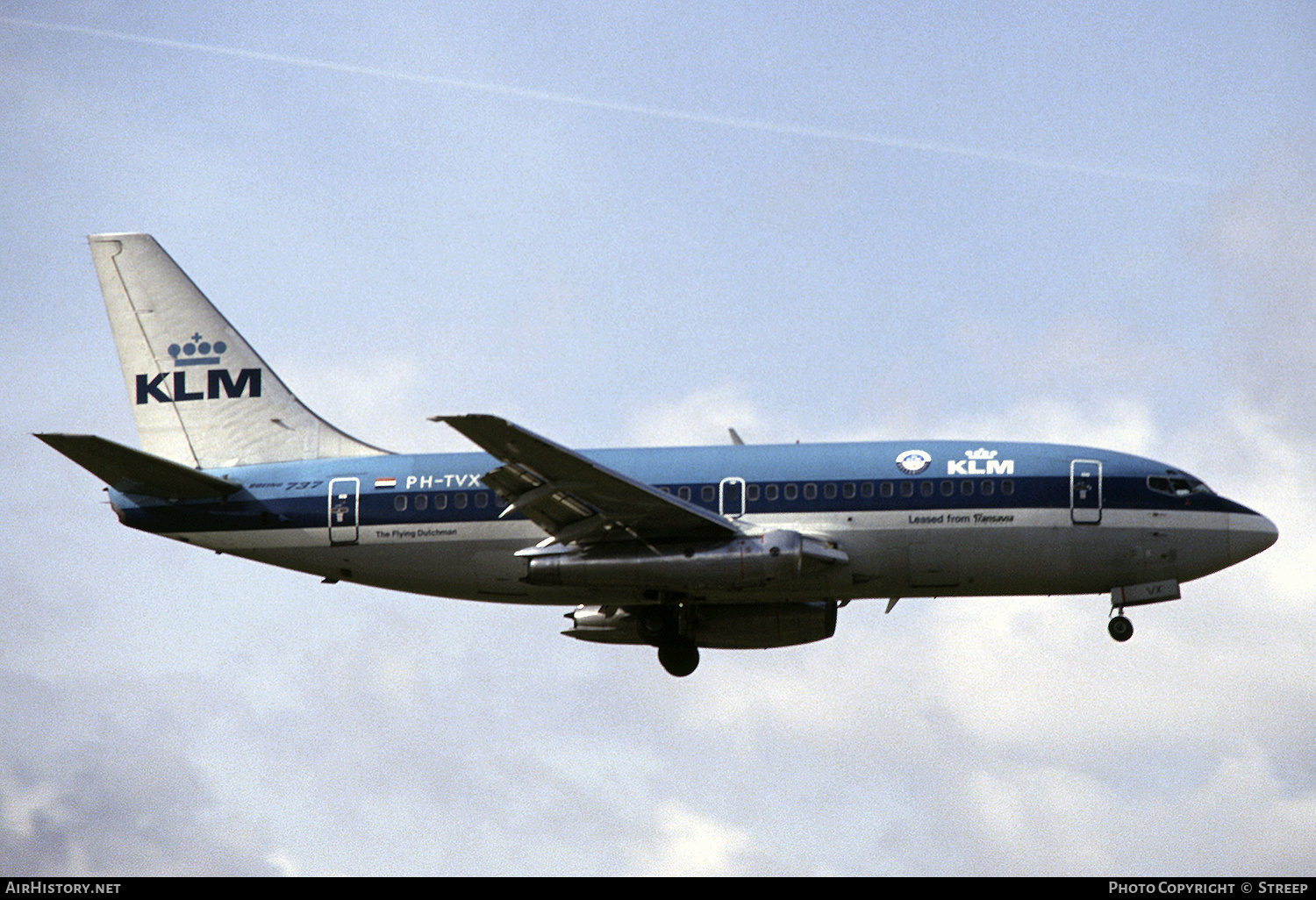 Aircraft Photo of PH-TVX | Boeing 737-2T5/Adv | KLM - Royal Dutch Airlines | AirHistory.net #344255