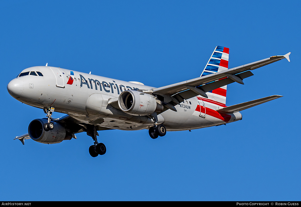 Aircraft Photo of N724UW | Airbus A319-112 | American Airlines | AirHistory.net #344291
