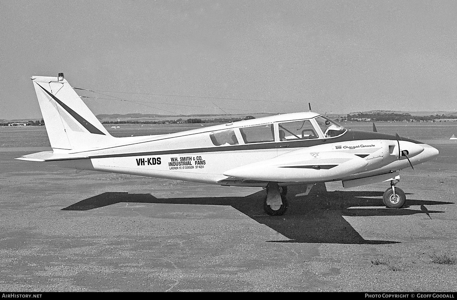 Aircraft Photo of VH-KDS | Piper PA-30-160 Twin Comanche B | WH Smith & Co | AirHistory.net #344293