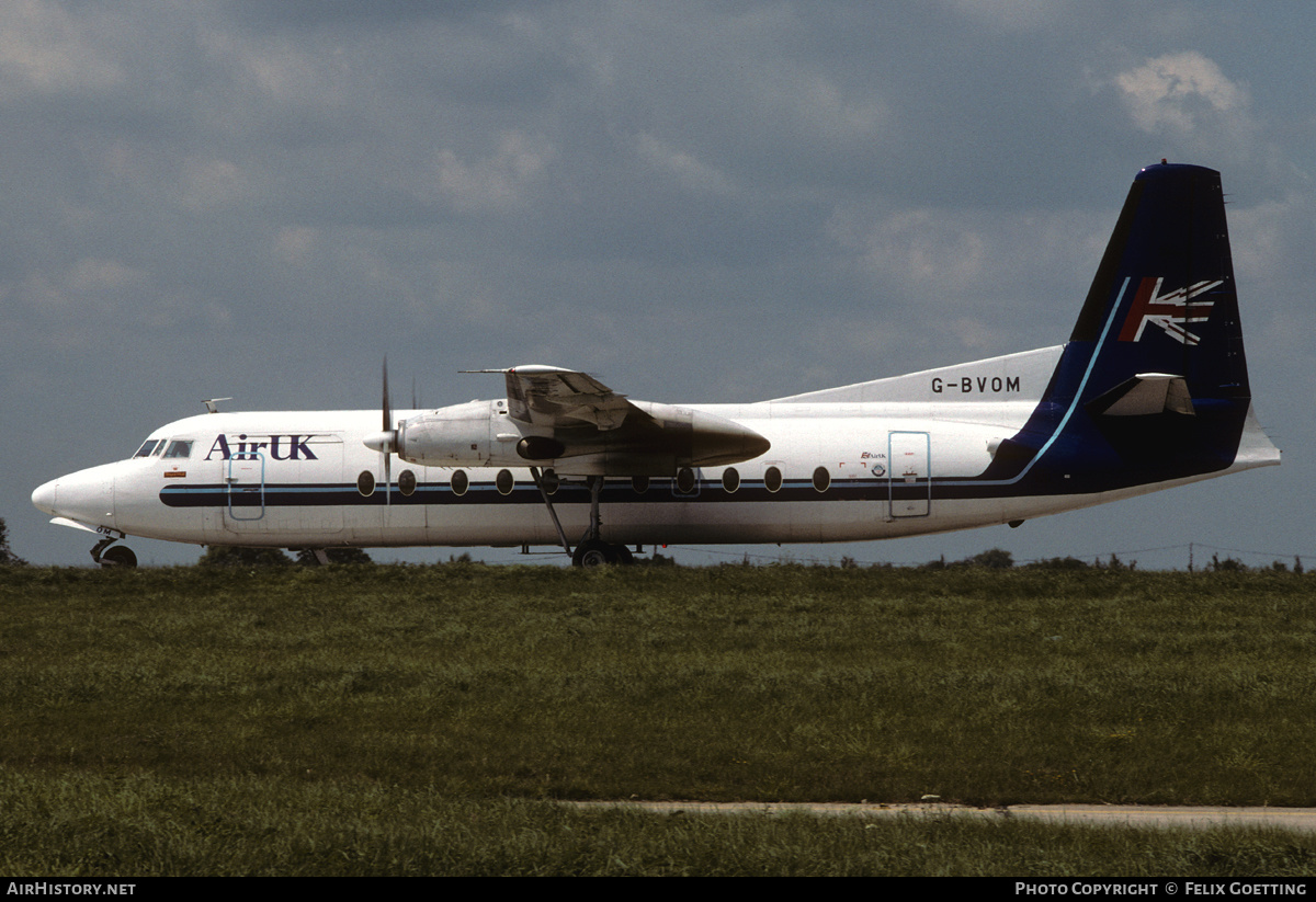 Aircraft Photo of G-BVOM | Fokker F27-500 Friendship | Air UK | AirHistory.net #344383