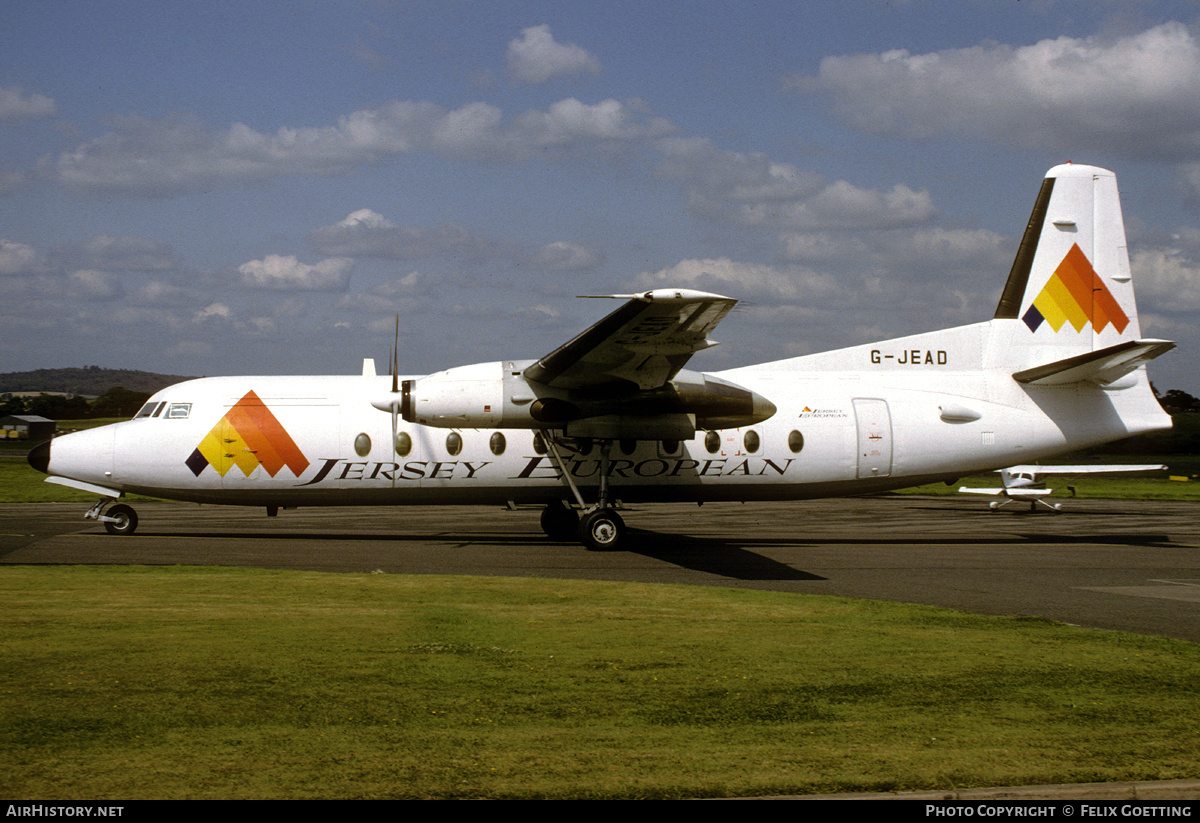 Aircraft Photo of G-JEAD | Fokker F27-500 Friendship | Jersey European Airways | AirHistory.net #344391