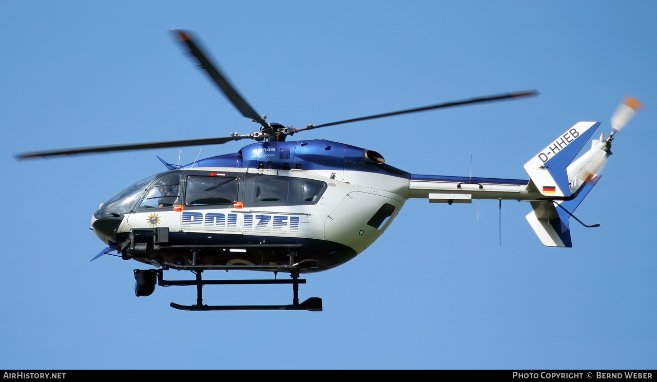 Aircraft Photo of D-HHEB | Eurocopter-Kawasaki BK-117/EC-145 | Polizei | AirHistory.net #344428