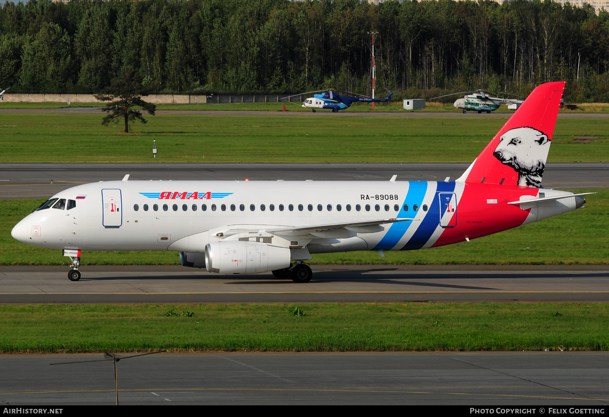 Aircraft Photo of RA-89088 | Sukhoi SSJ-100-95B Superjet 100 (RRJ-95B) | Yamal Airlines | AirHistory.net #344438