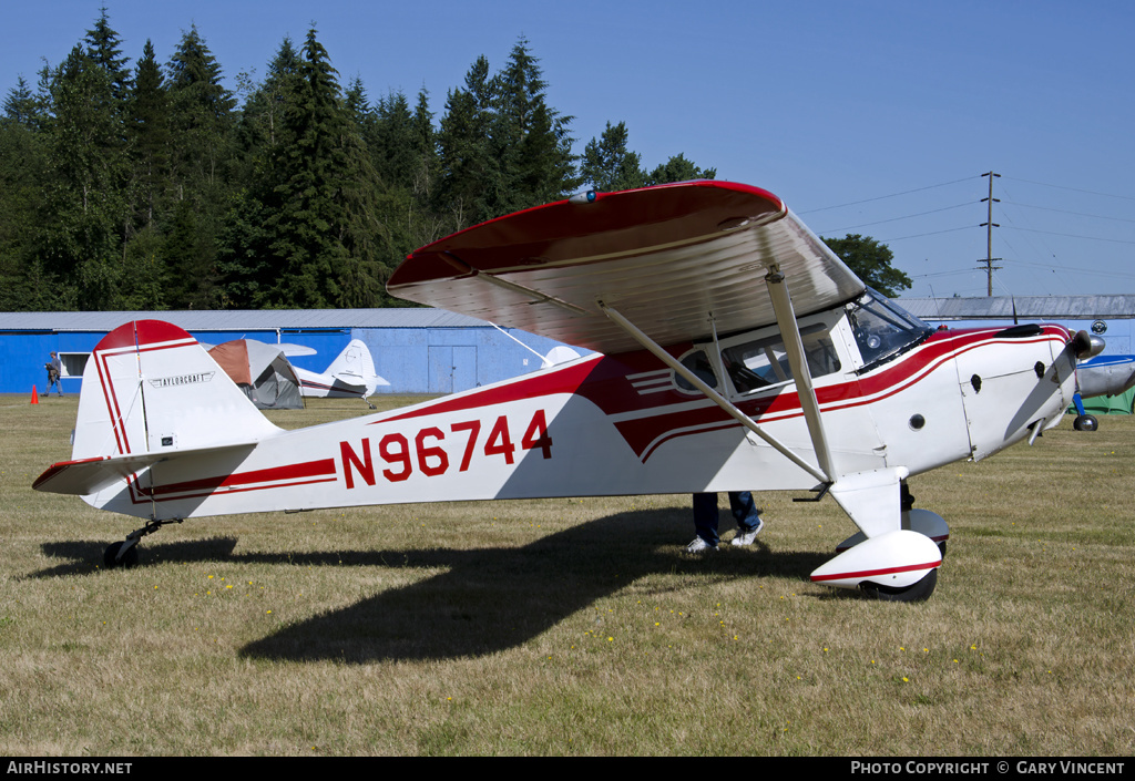 Aircraft Photo of N96744 | Taylorcraft BC-12D | AirHistory.net #344469