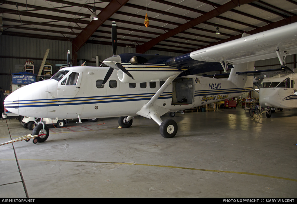 Aircraft Photo of N24HV | De Havilland Canada DHC-6-100 Twin Otter | Skydive Deland | AirHistory.net #344499