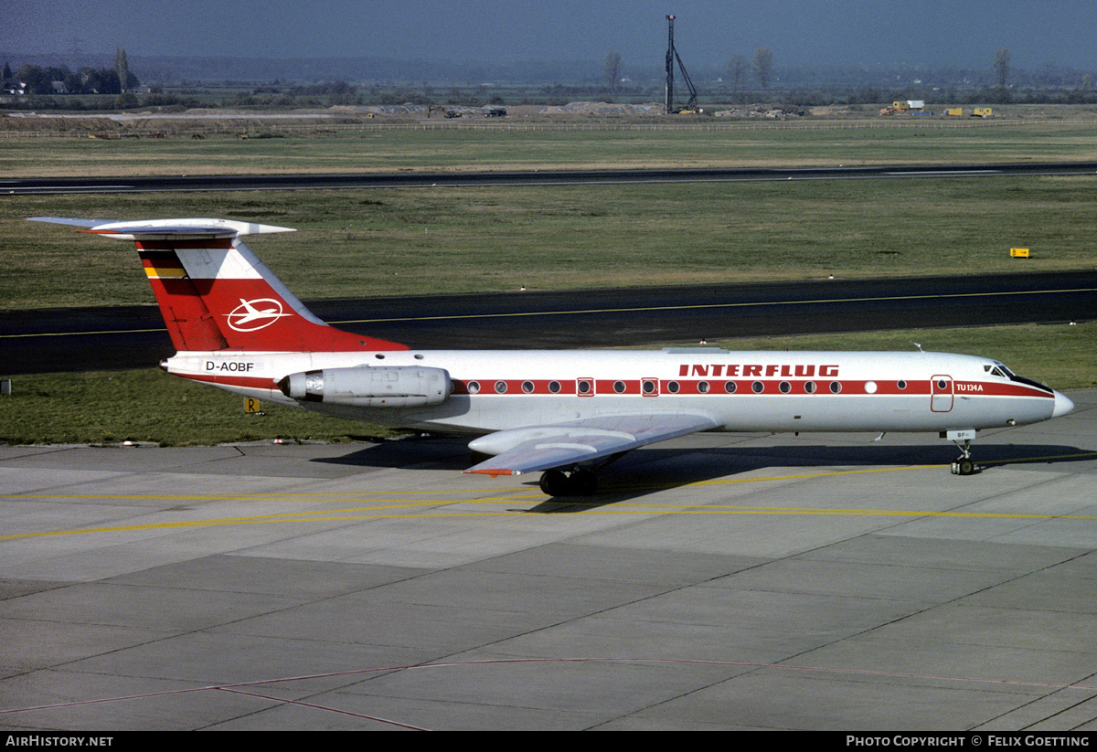 Aircraft Photo of D-AOBF | Tupolev Tu-134AK | Interflug | AirHistory.net #344549