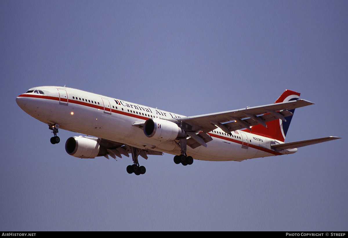 Aircraft Photo of N203PA | Airbus A300B4-203 | Carnival Air Lines | AirHistory.net #344593