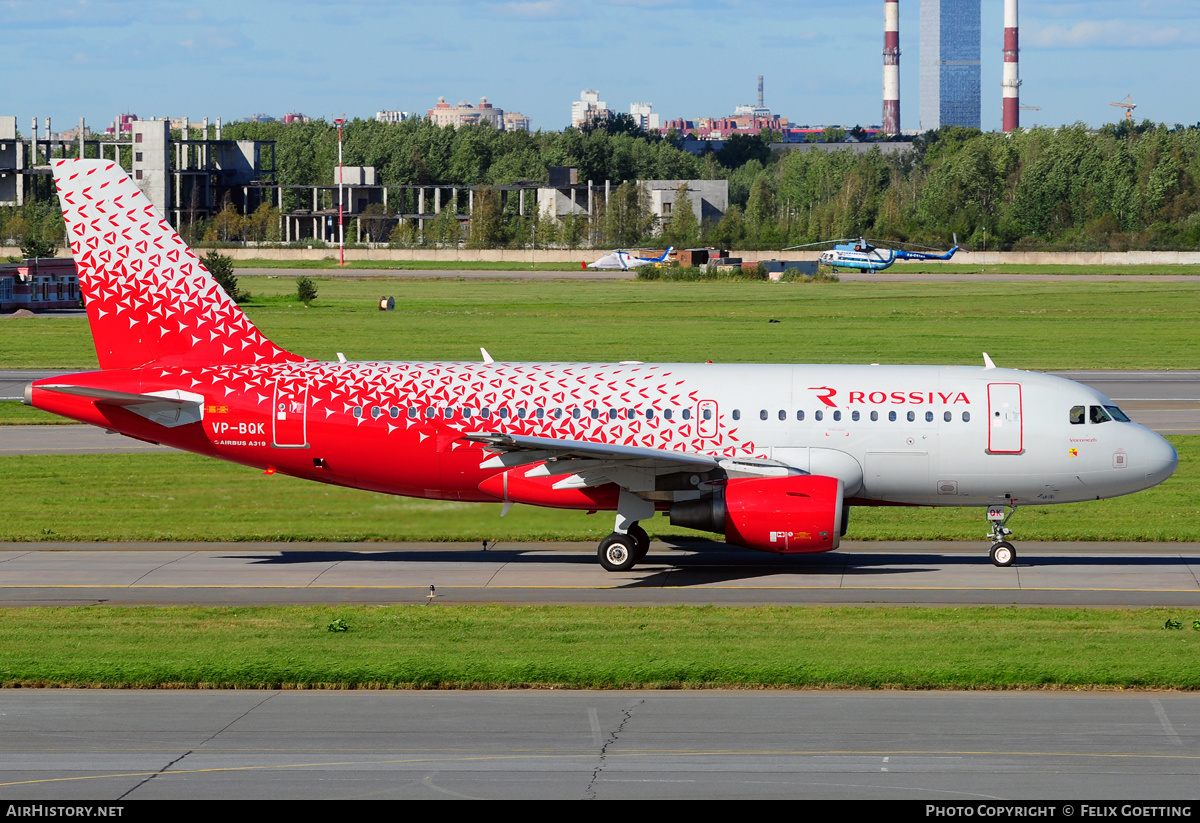 Aircraft Photo of VP-BQK | Airbus A319-111 | Rossiya - Russian Airlines | AirHistory.net #344607