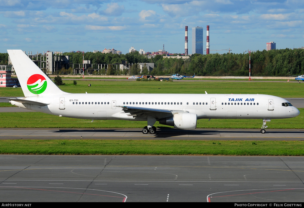 Aircraft Photo of EY-751 | Boeing 757-2Q8 | Tajik Air | AirHistory.net #344609