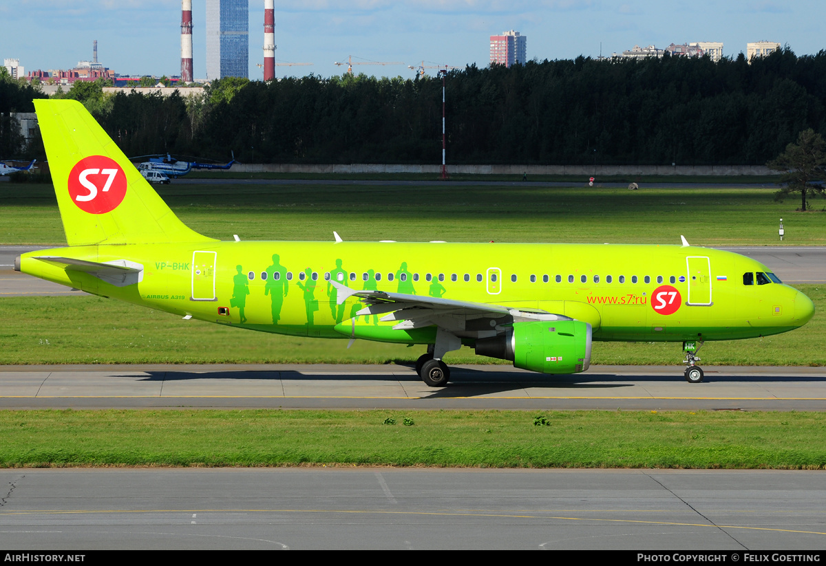 Aircraft Photo of VP-BHK | Airbus A319-114 | S7 Airlines | AirHistory.net #344644