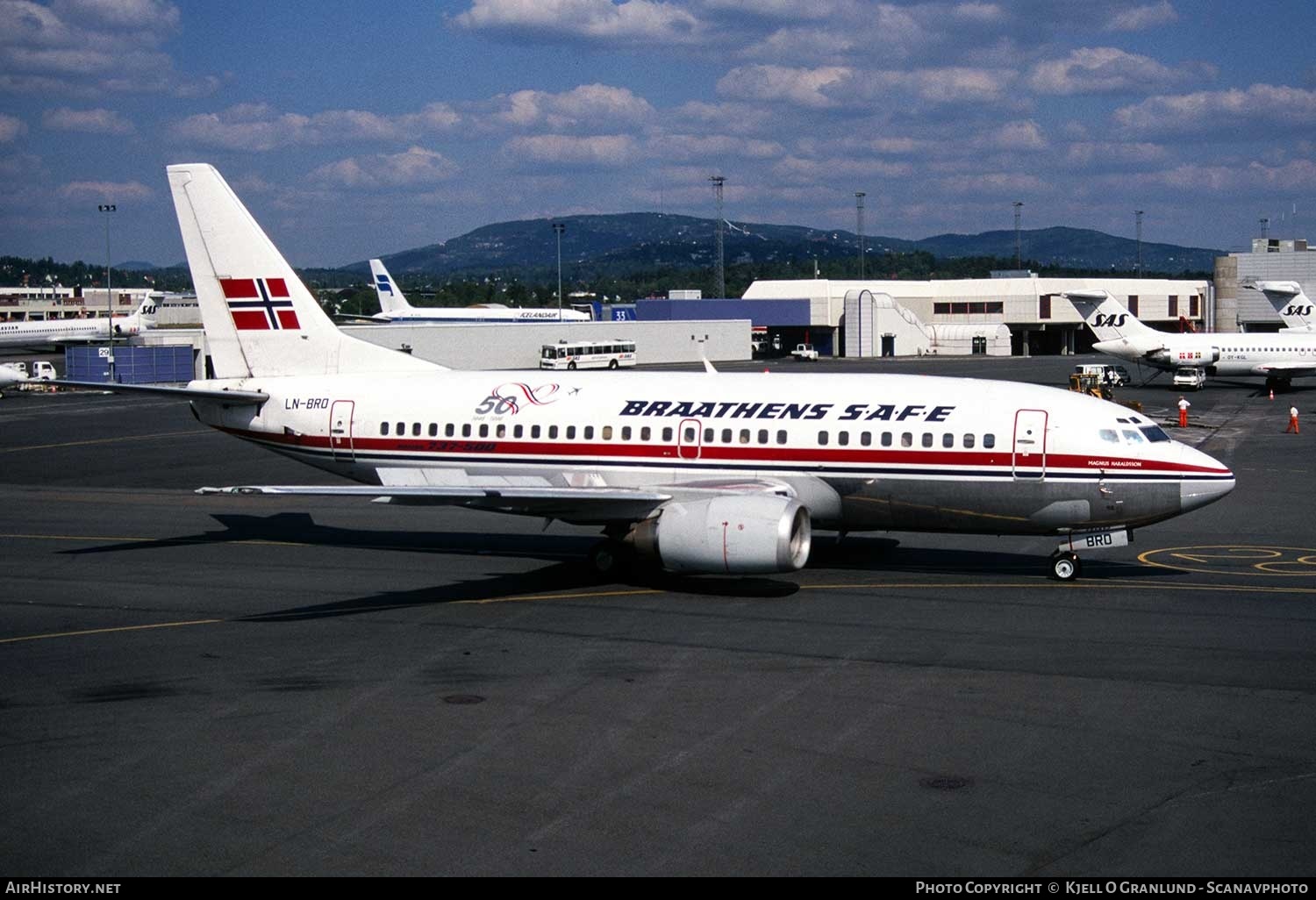 Aircraft Photo of LN-BRO | Boeing 737-505 | Braathens SAFE | AirHistory.net #344677