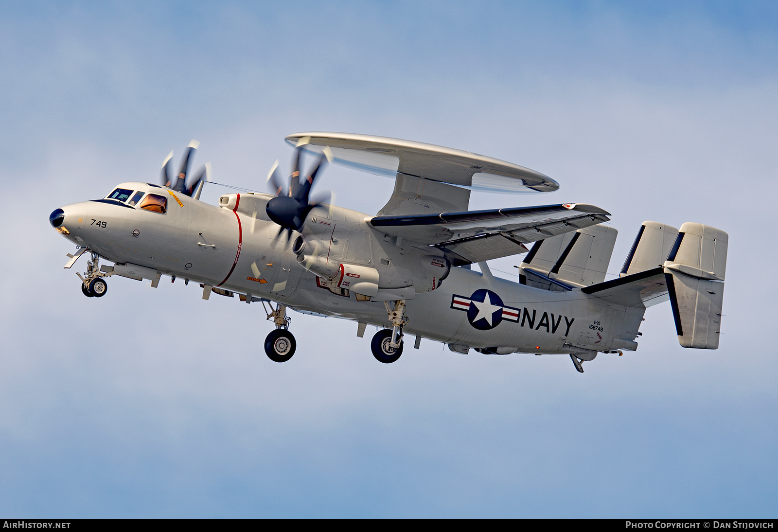 Aircraft Photo of 168749 | Northrop Grumman E-2D Hawkeye | USA - Navy | AirHistory.net #344735