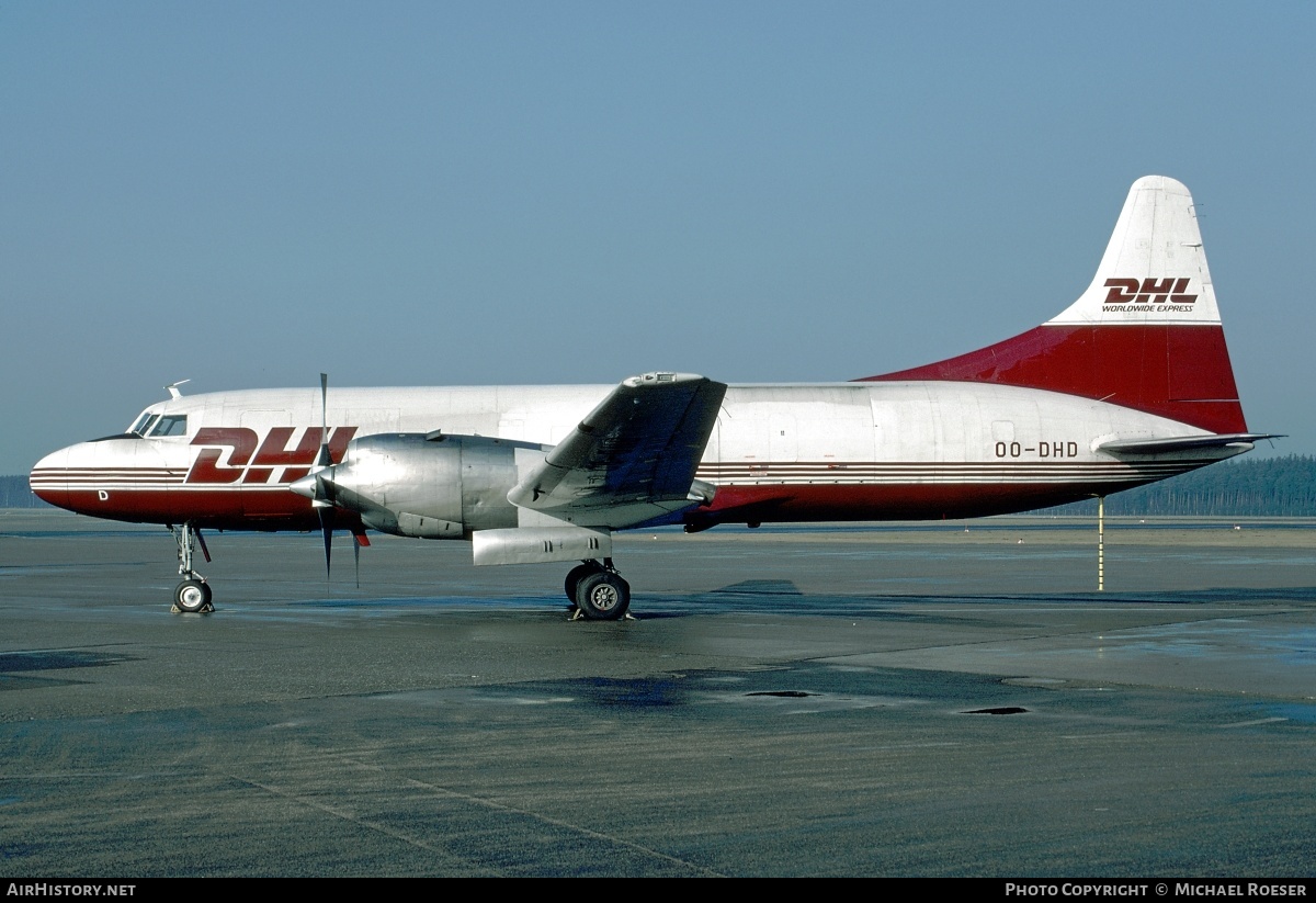 Aircraft Photo of OO-DHD | Convair 580 | DHL Worldwide Express | AirHistory.net #344754
