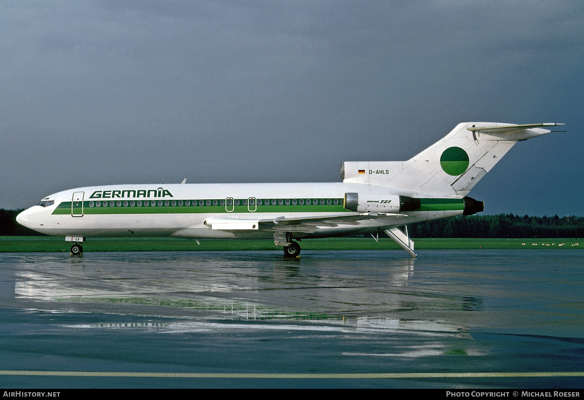 Aircraft Photo of D-AHLS | Boeing 727-89 | Germania | AirHistory.net #344766