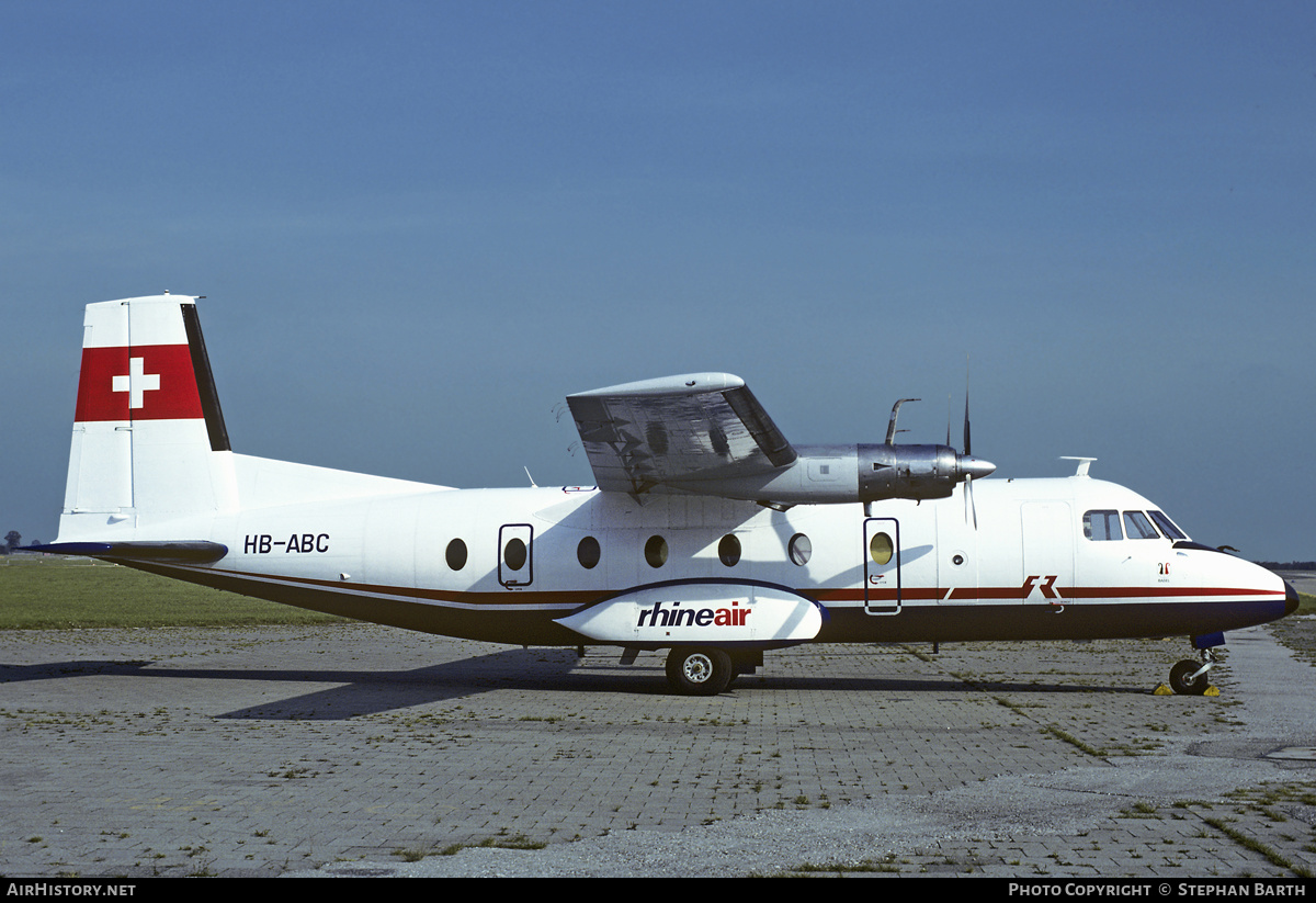 Aircraft Photo of HB-ABC | Nord 262B-11 | Rhineair | AirHistory.net #344825