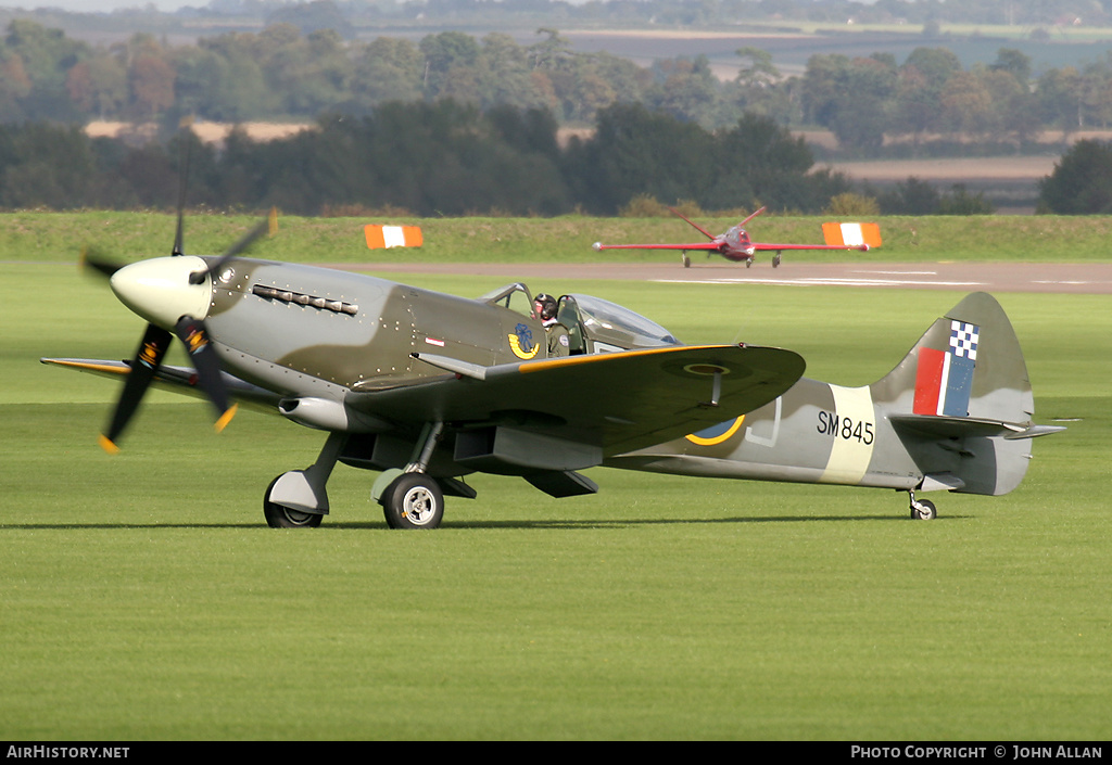 Aircraft Photo of G-BUOS / SM845 | Supermarine 394 Spitfire FR18E | UK - Air Force | AirHistory.net #344845