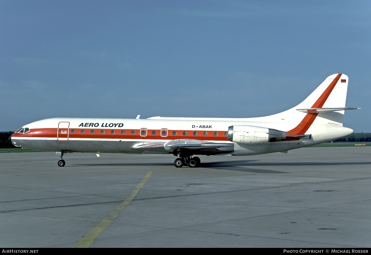 Aircraft Photo of D-ABAK | Sud SE-210 Caravelle 10B1R | Aero Lloyd | AirHistory.net #344869