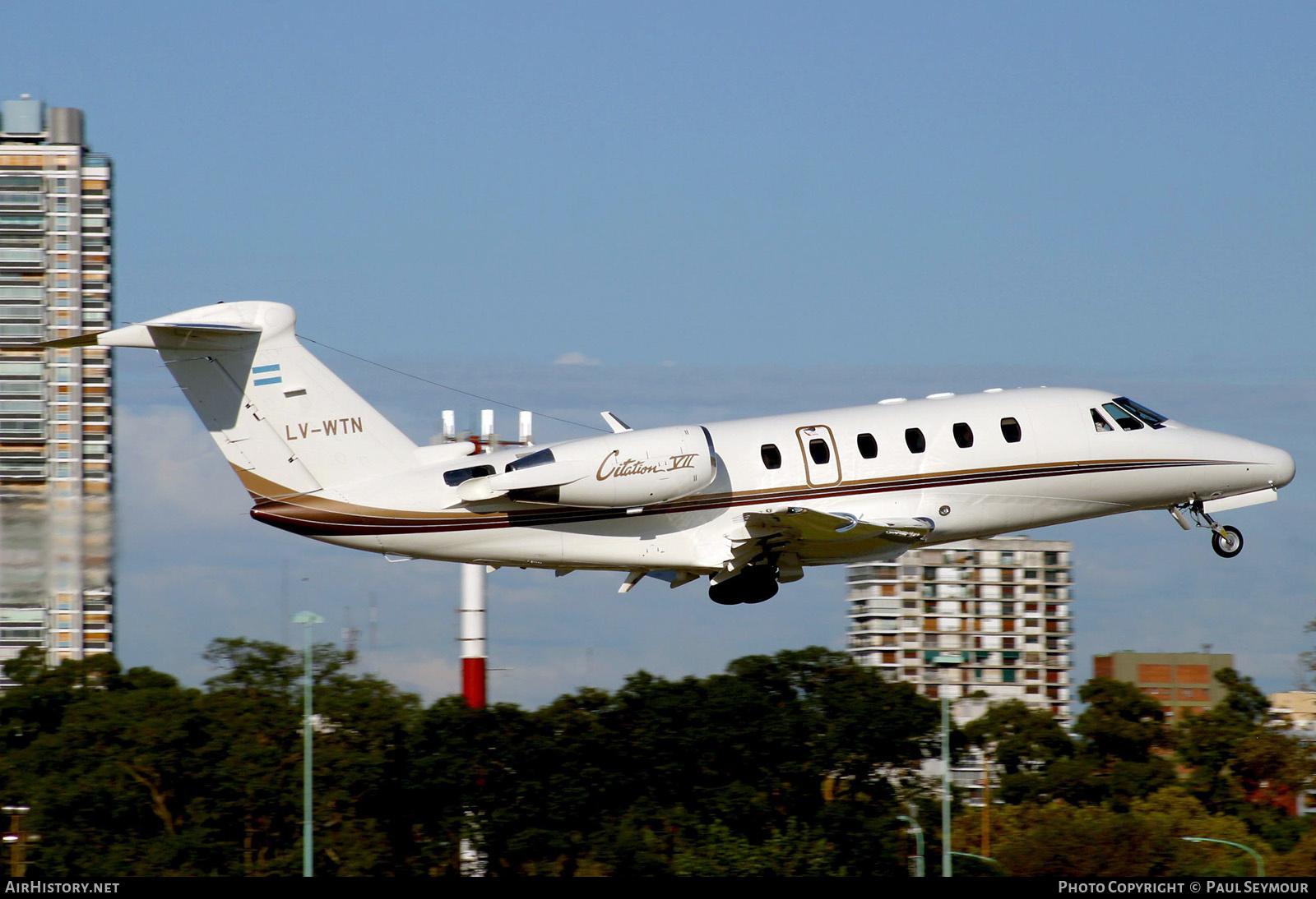 Aircraft Photo of LV-WTN | Cessna 650 Citation VII | AirHistory.net #344925