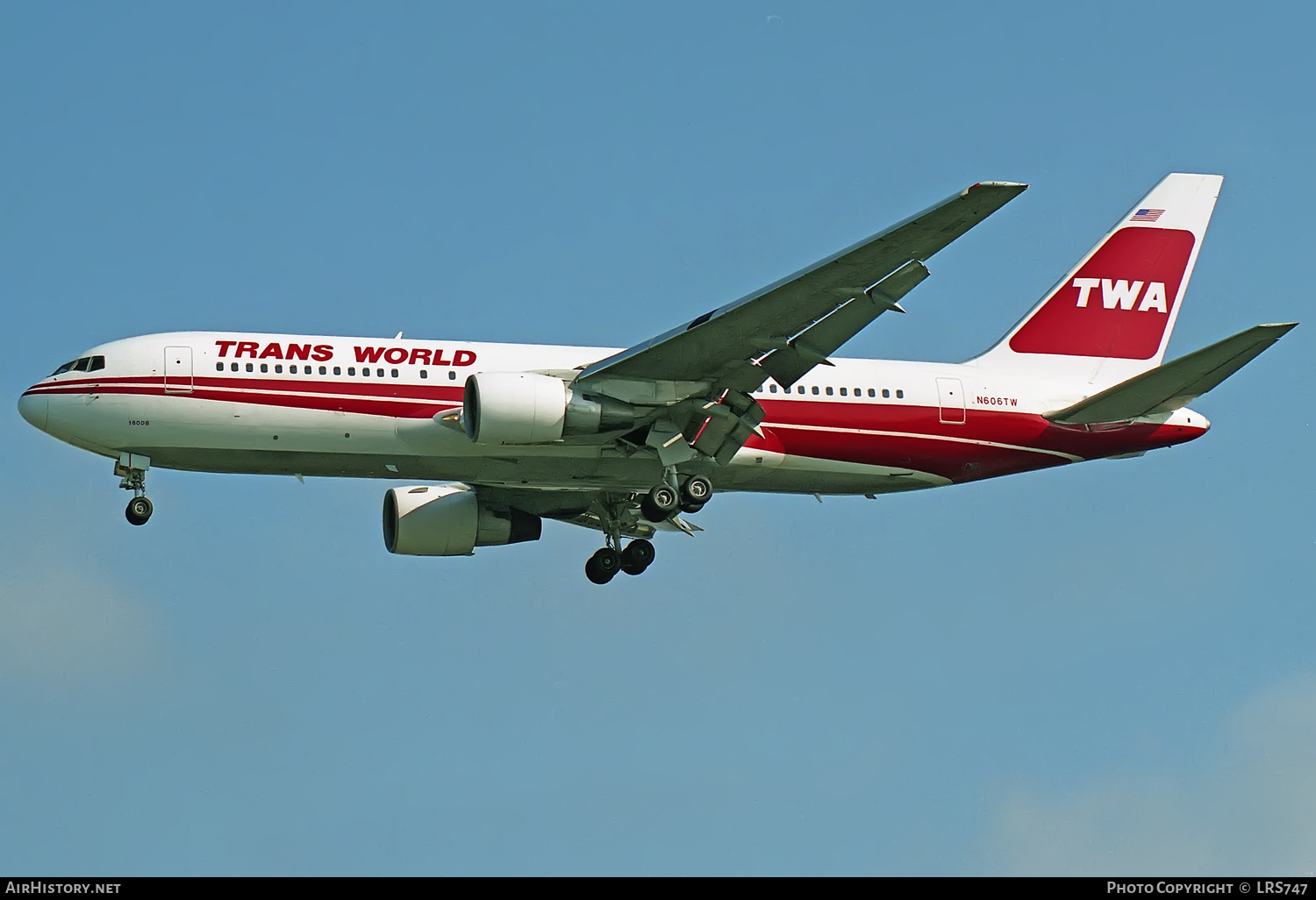Aircraft Photo of N606TW | Boeing 767-231(ER) | Trans World Airlines - TWA | AirHistory.net #344932