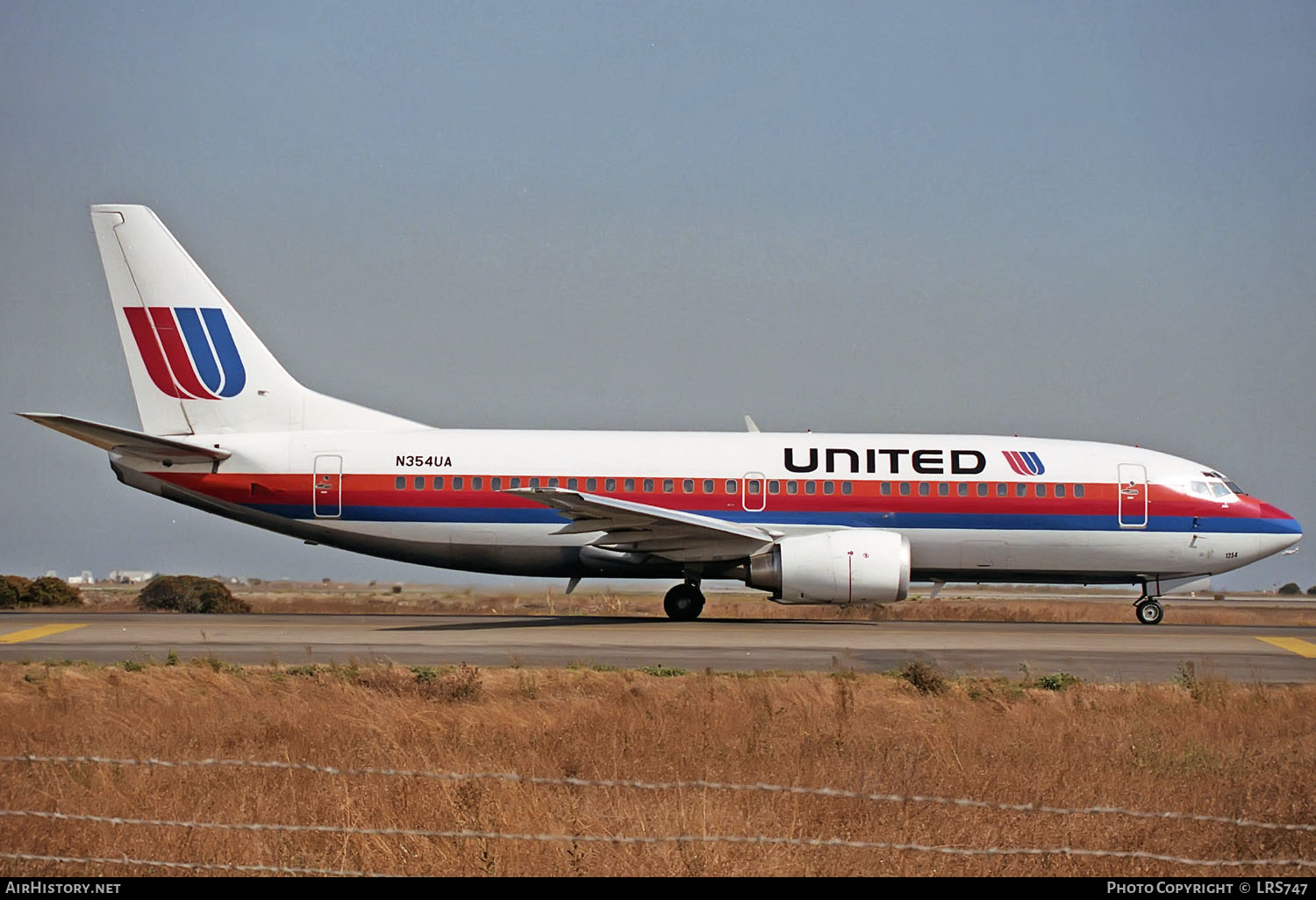 Aircraft Photo of N354UA | Boeing 737-322 | United Airlines | AirHistory.net #344938