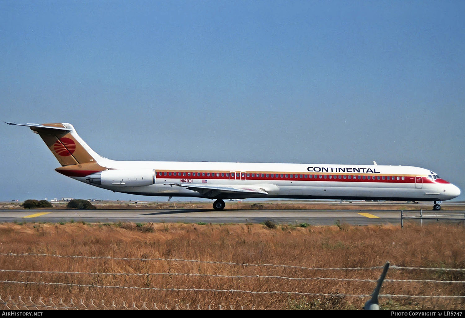Aircraft Photo of N14831 | McDonnell Douglas MD-82 (DC-9-82) | Continental Airlines | AirHistory.net #344969
