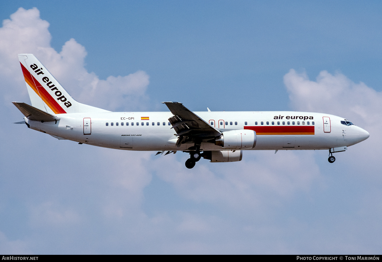 Aircraft Photo of EC-GPI | Boeing 737-46Q | Air Europa | AirHistory.net #345048