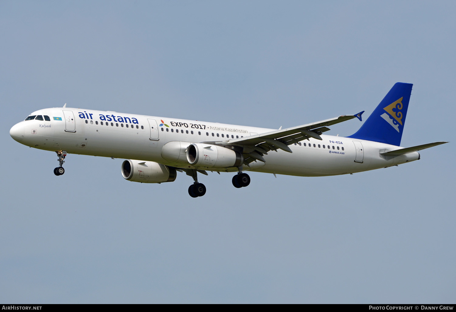 Aircraft Photo of P4-KDA | Airbus A321-231 | Air Astana | AirHistory.net #345063