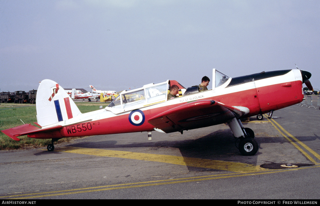 Aircraft Photo of WB550 | De Havilland DHC-1 Chipmunk T10 | UK - Air Force | AirHistory.net #345066