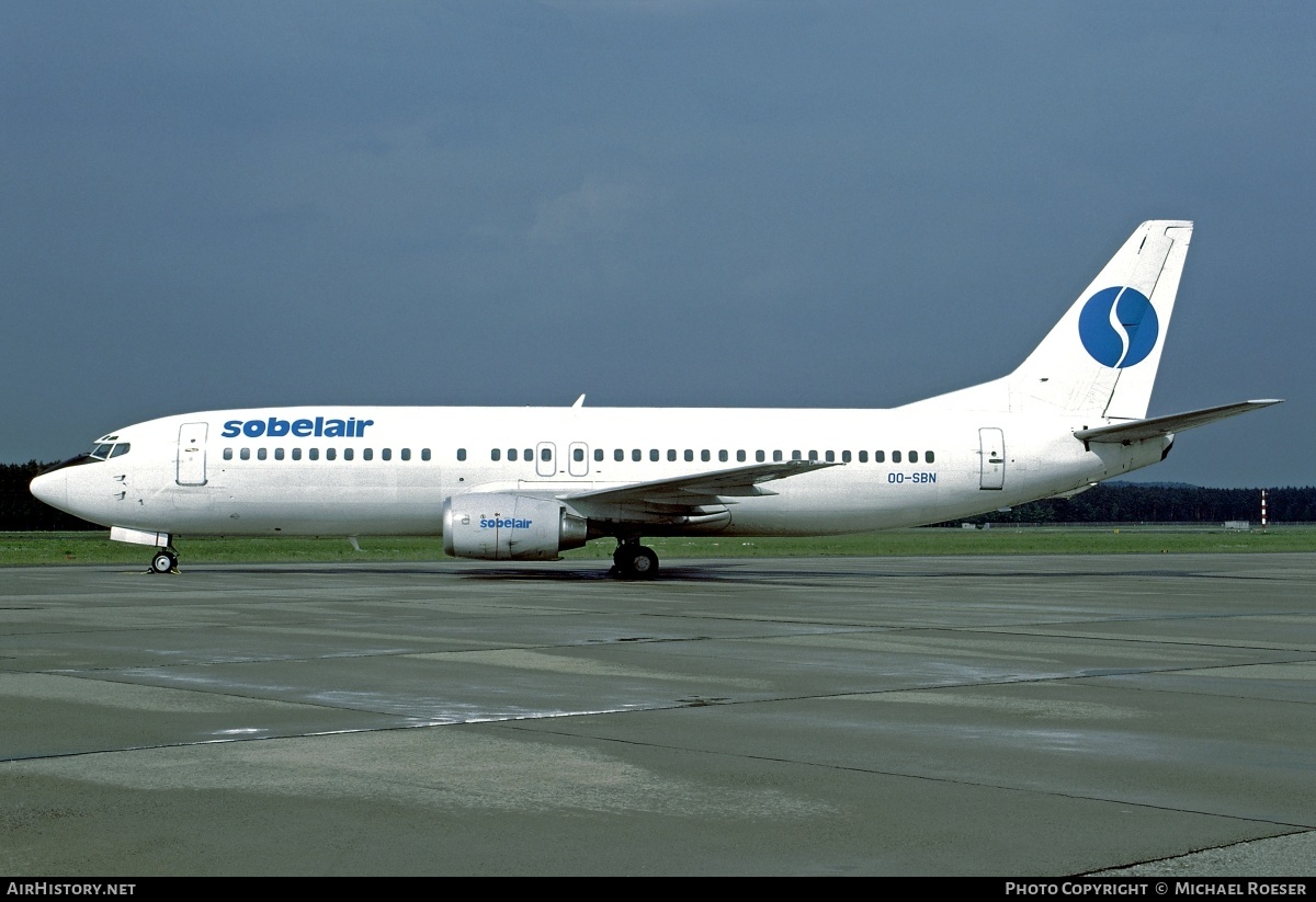Aircraft Photo of OO-SBN | Boeing 737-4Y0 | Sobelair | AirHistory.net #345136