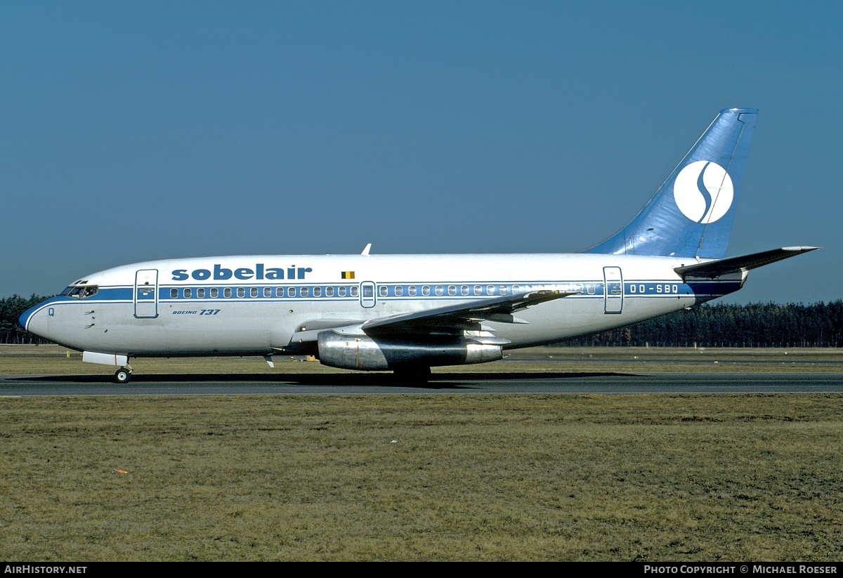 Aircraft Photo of OO-SBQ | Boeing 737-229/Adv | Sobelair | AirHistory.net #345151