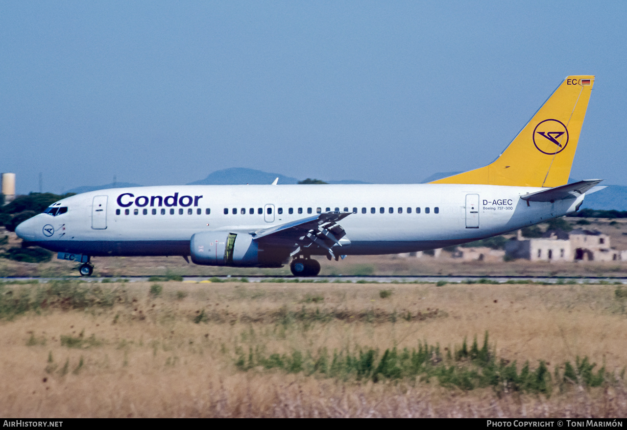 Aircraft Photo of D-AGEC | Boeing 737-35B | Condor Flugdienst | AirHistory.net #345239
