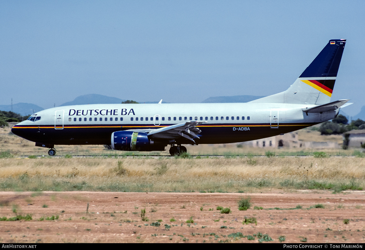 Aircraft Photo of D-ADBA | Boeing 737-3L9 | Deutsche BA | AirHistory.net #345242