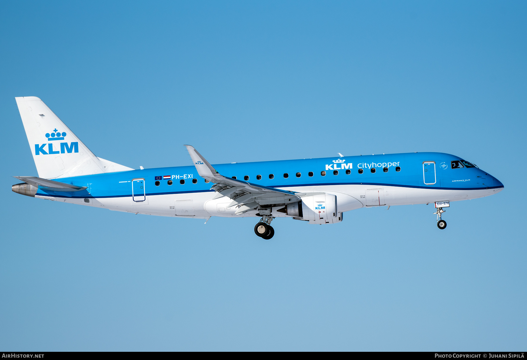 Aircraft Photo of PH-EXI | Embraer 175STD (ERJ-170-200STD) | KLM Cityhopper | AirHistory.net #345294