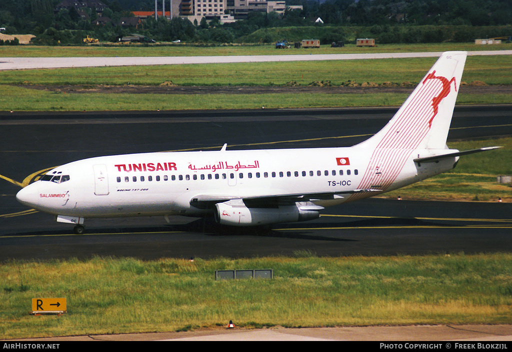 Aircraft Photo of TS-IOC | Boeing 737-2H3/Adv | Tunisair | AirHistory.net #345334
