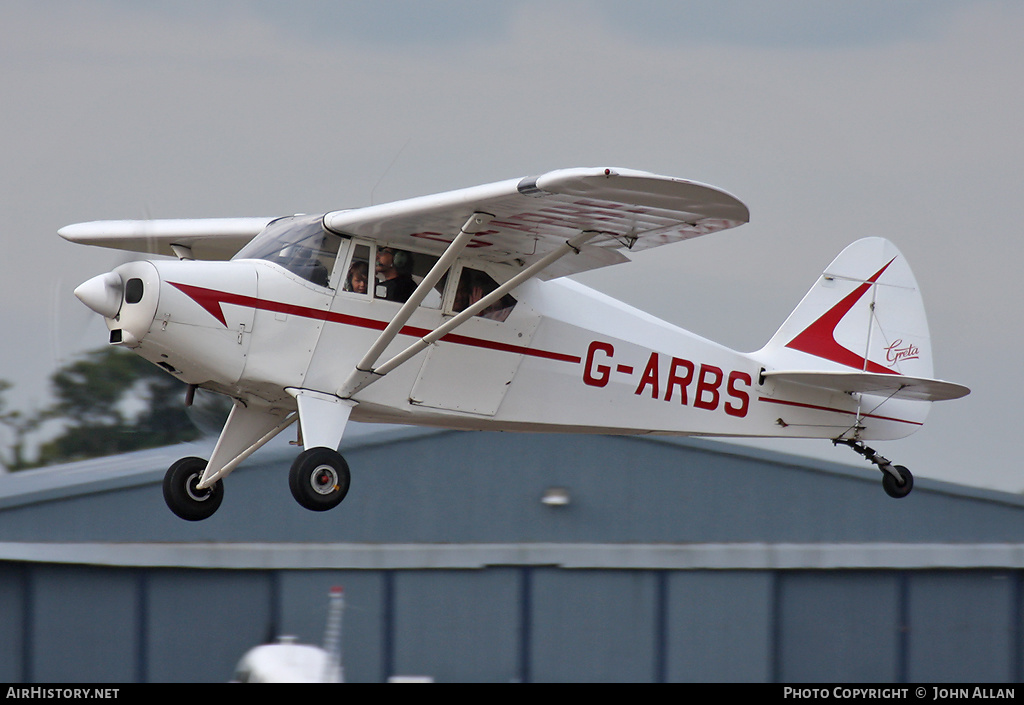 Aircraft Photo of G-ARBS | Piper PA-22/20-160 Pacer | AirHistory.net #345337
